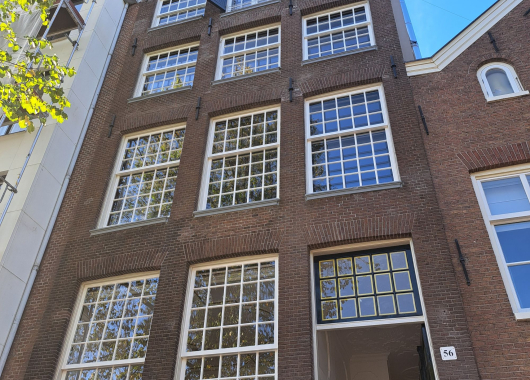 Gevel Groenburgwal 56 na restauratie