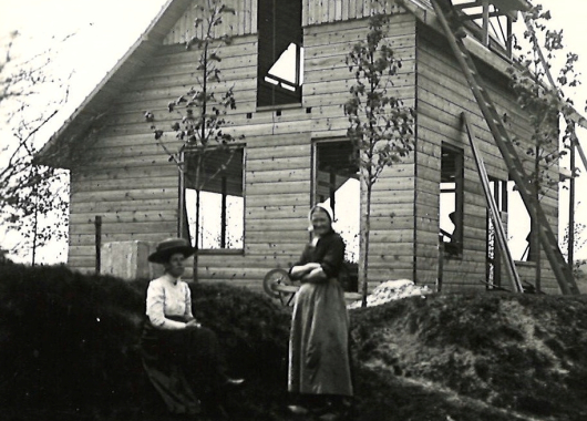 In aanbouw voorjaar 1910