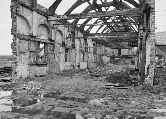 Restanten van de kapconstructie, 1976.