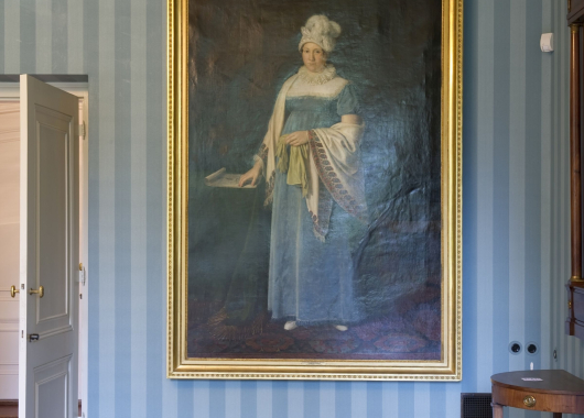 portret van Margaretha van Oosthuyse-de Jongh, geschilderd rond 1805–1810.