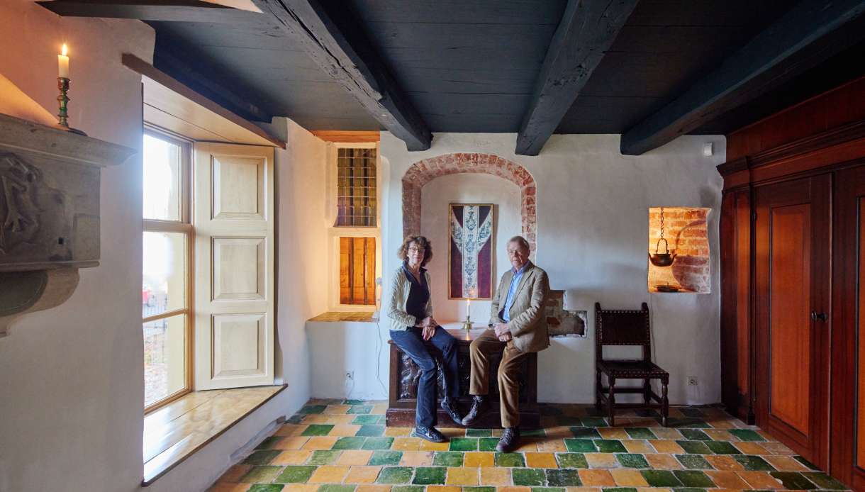 Dhr. en mevr. Scheers in de opkamer (foto Jordi Huisman)