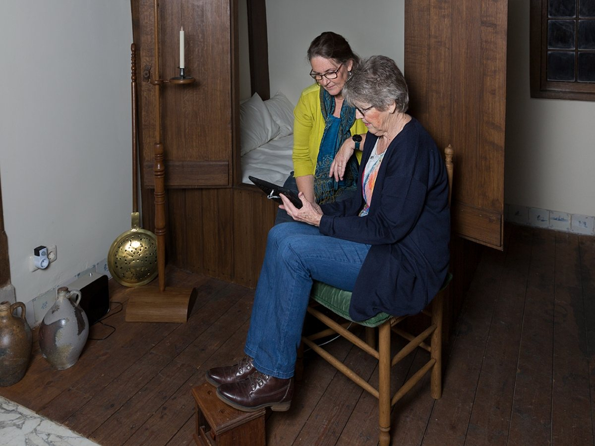 Achterkamer met bedstede Huis Bonck Hoorn