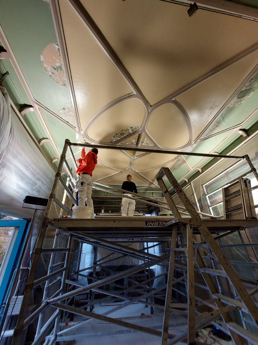 Dennenheuvel - restauratie schilderingen interieur