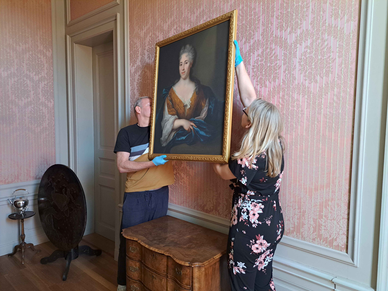 Making off nieuwe tentoonstelling Beeckestijn