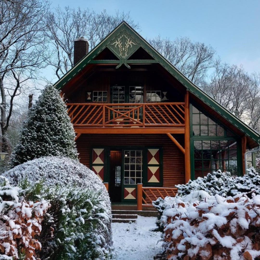 De Roodepan winter sneeuw