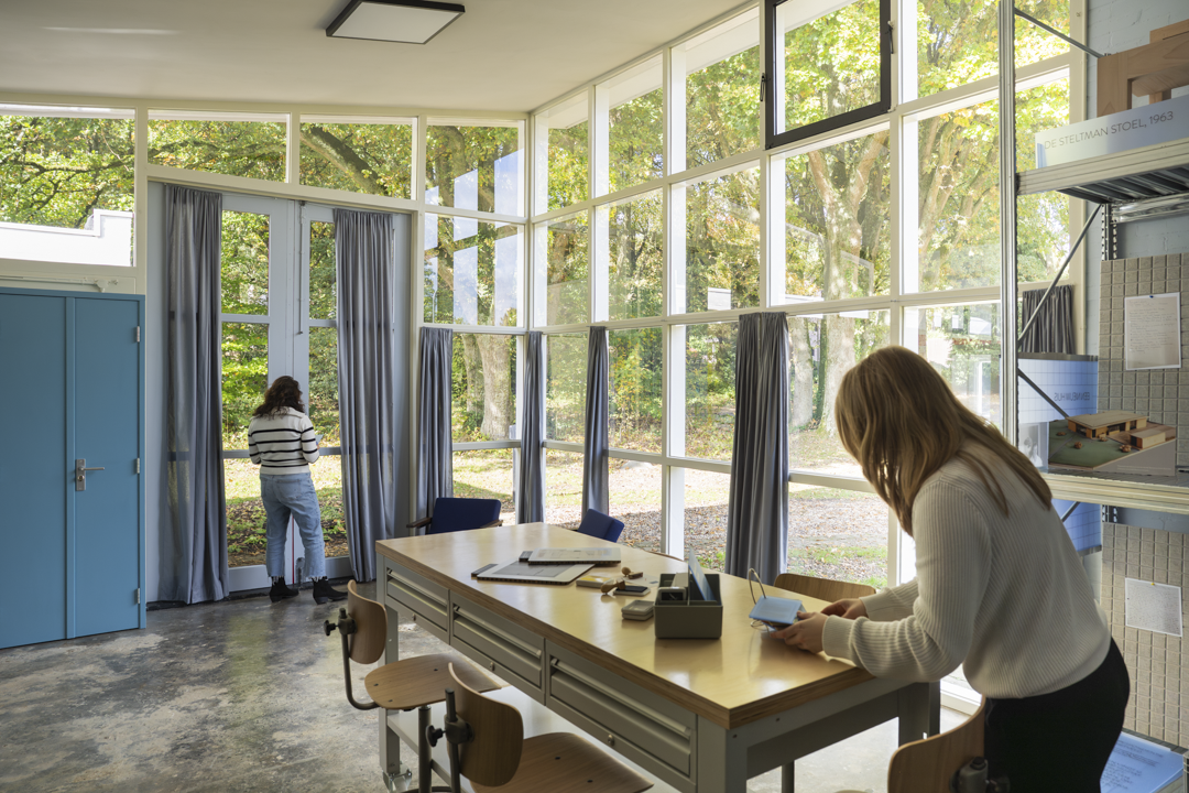 Het atelier in Huis Slegers 