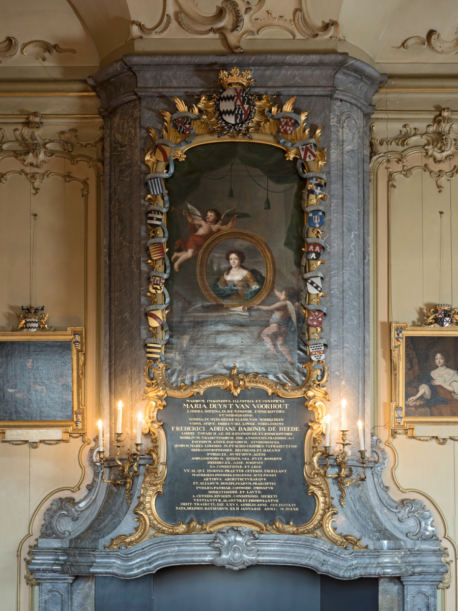 Fundatie van Renswoude in Utrecht - regentenzaal schouw
