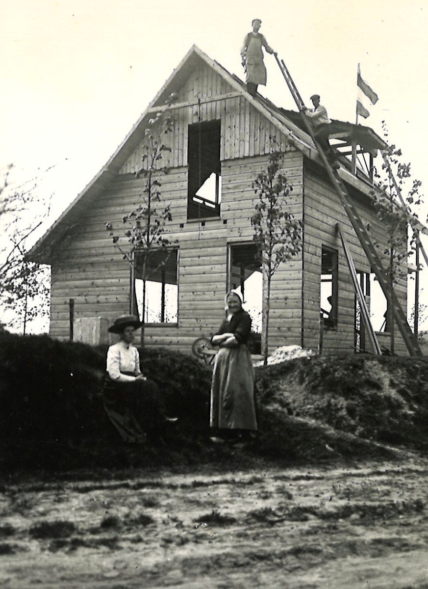 In aanbouw voorjaar 1910