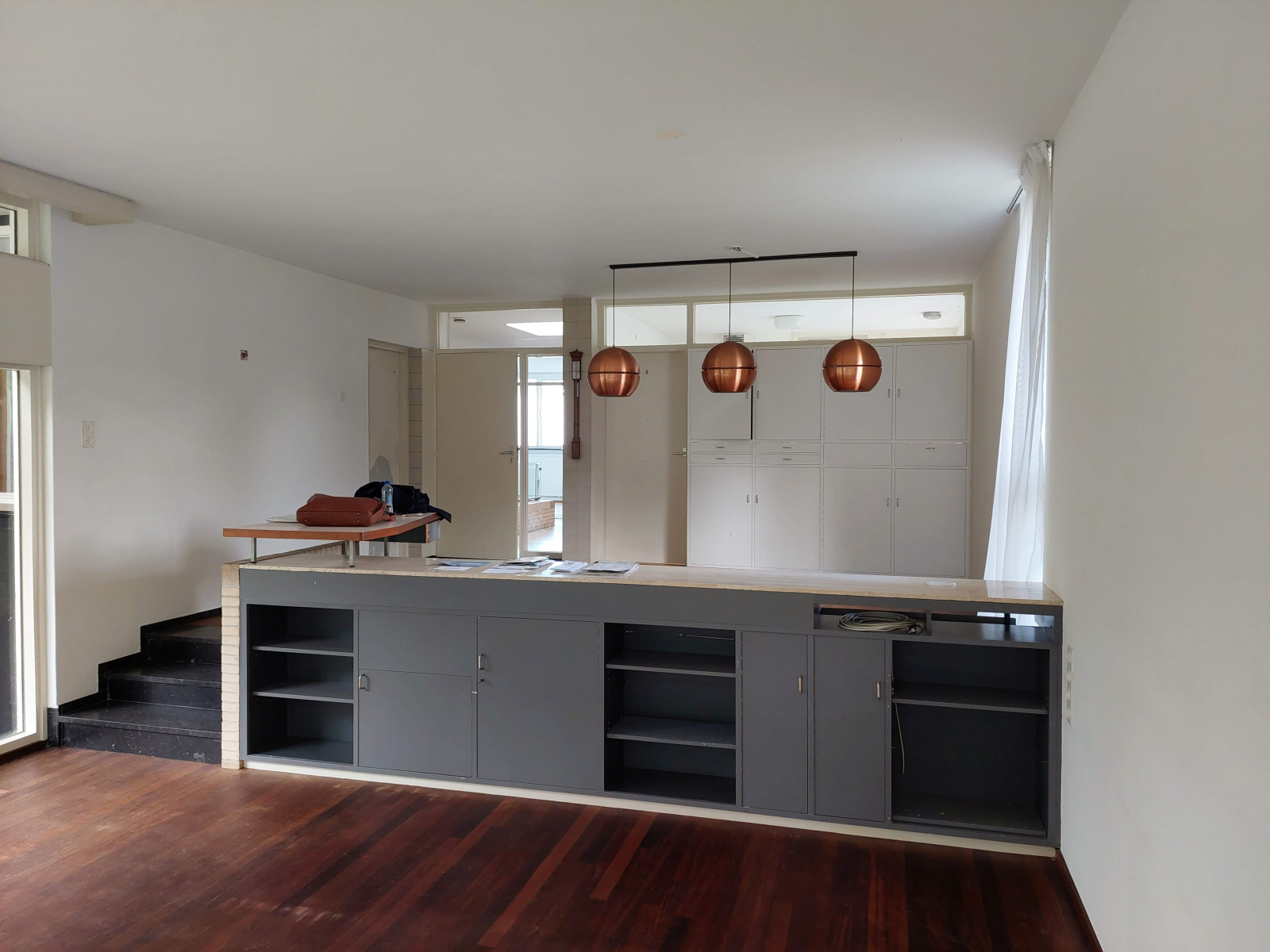 Woonkamer voor restauratie