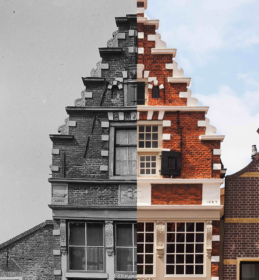 Restauratie helft van het huis