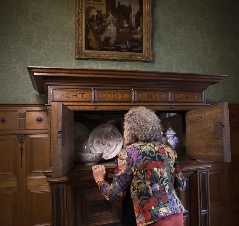 Voorkamer in Huis Van Meerten, Delft
