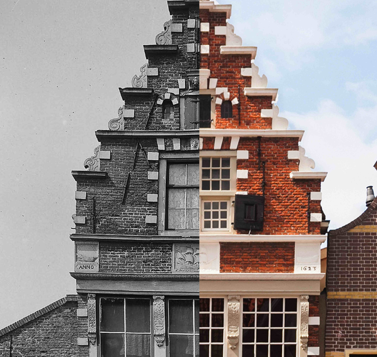Restauratie helft van het huis