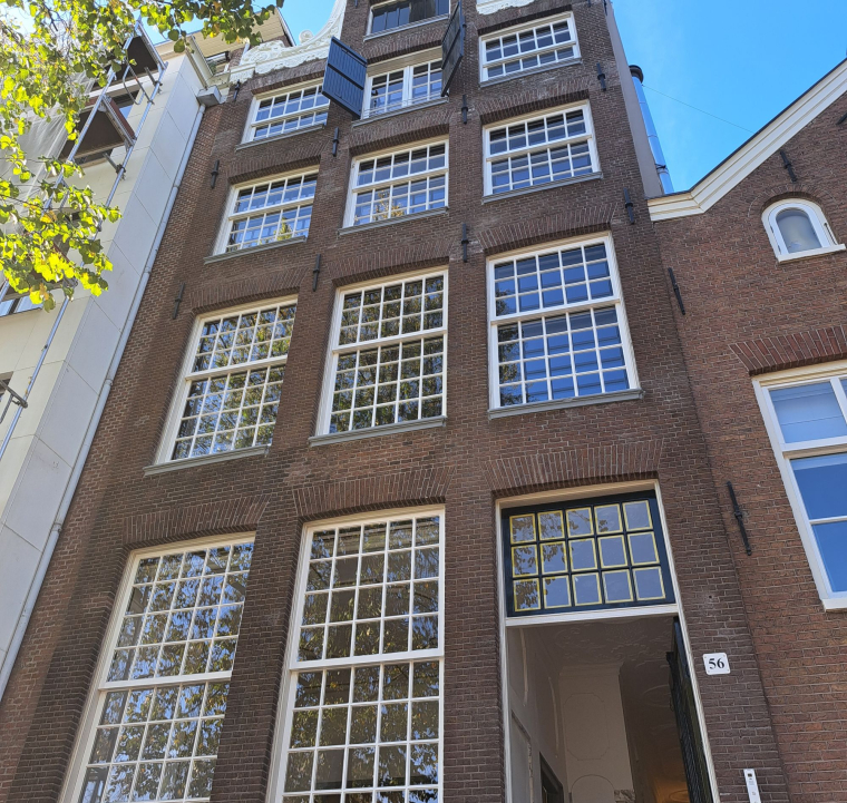 Gevel Groenburgwal 56 na restauratie