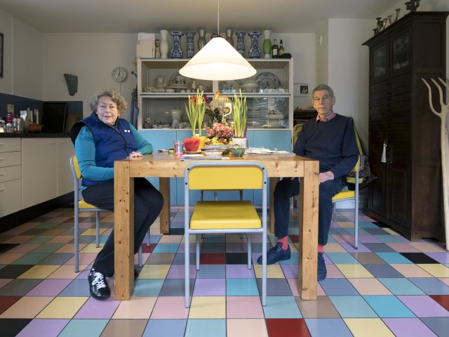 Gerard en Marianne Unger in de keuken van hun huis